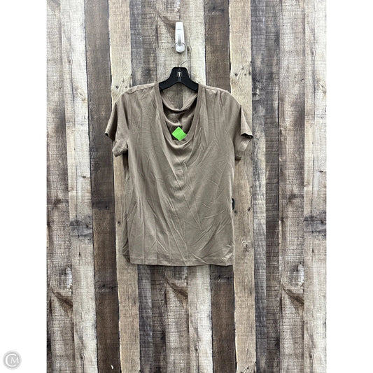 Top Short Sleeve Basic By A New Day In Brown, Size: S