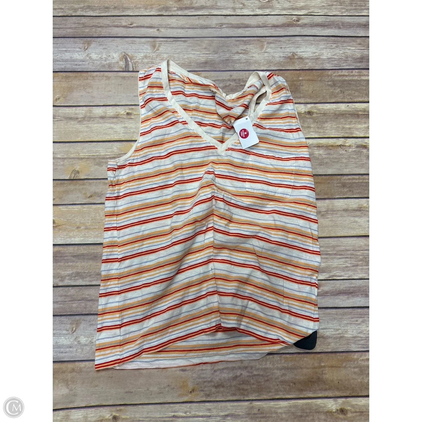 Tank Top By Madewell In Striped Pattern, Size: M