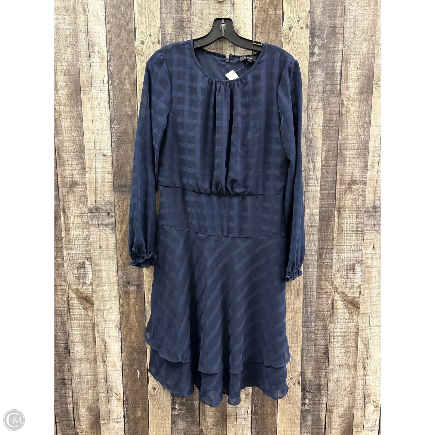 Dress Casual Midi By Dkny In Navy, Size: S