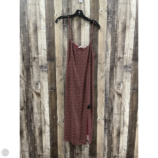 Dress Casual Midi By Abercrombie And Fitch In Red, Size: M