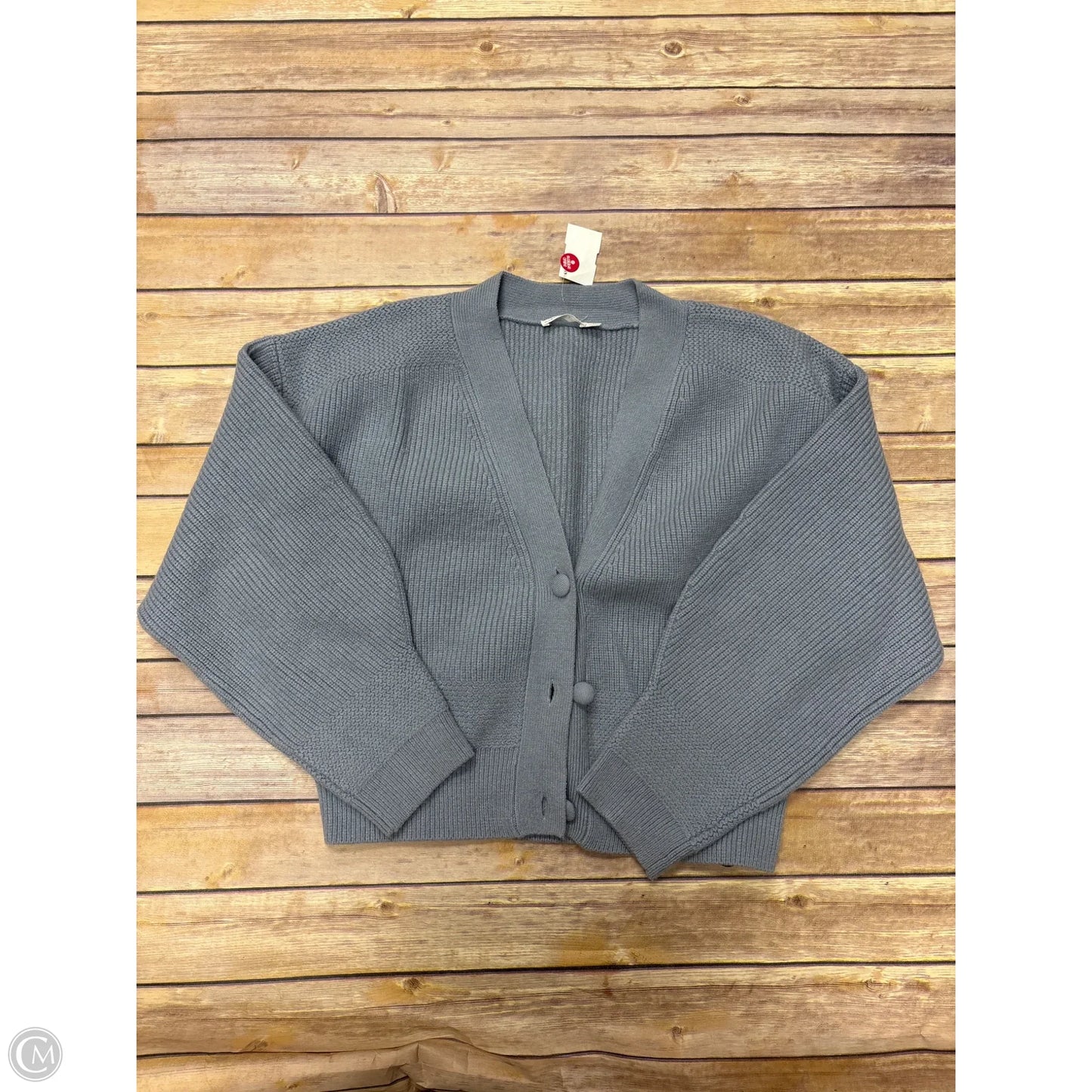 Sweater Cardigan By Avec Les Filles In Blue, Size: M
