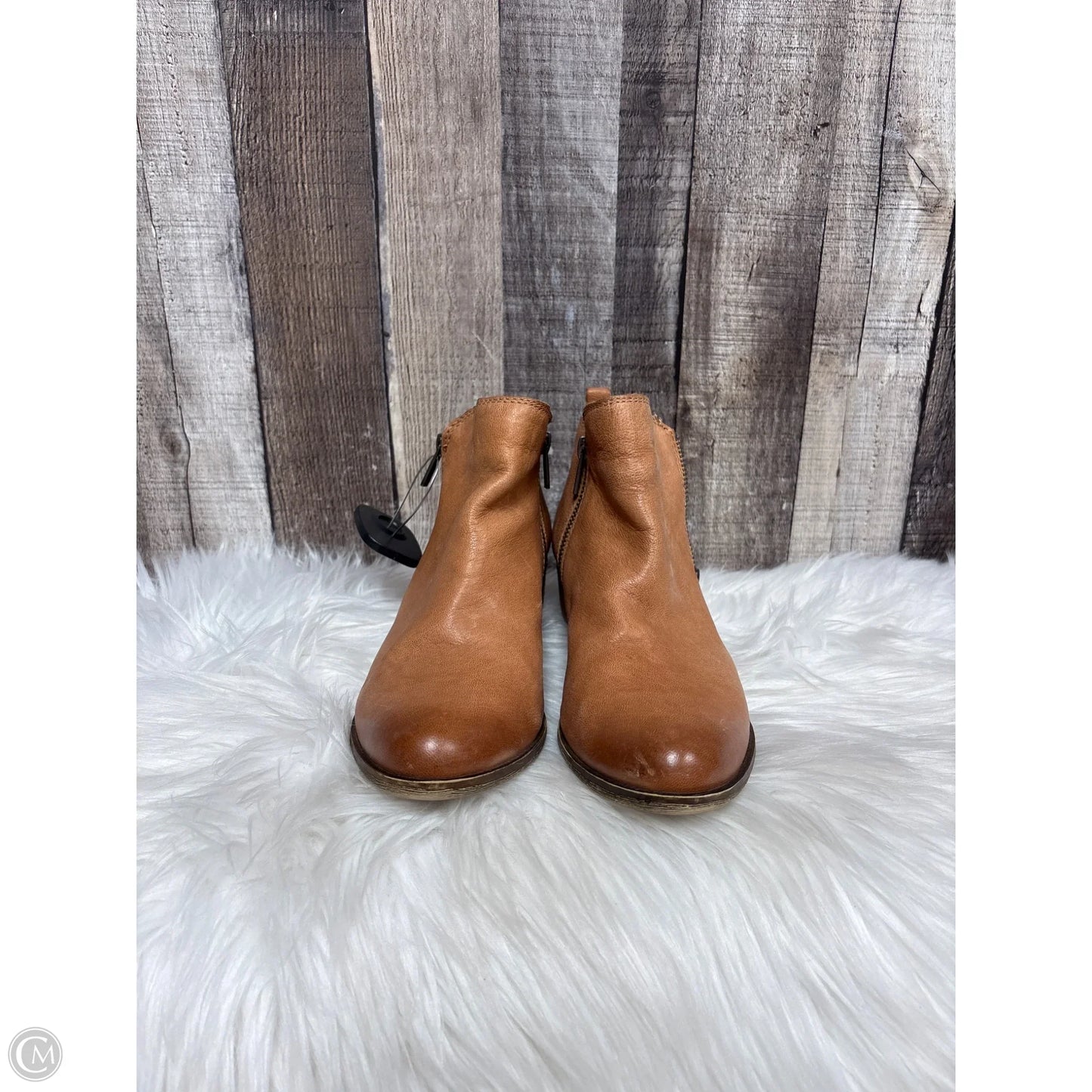 Boots Leather By Lucky Brand In Brown, Size: 8.5