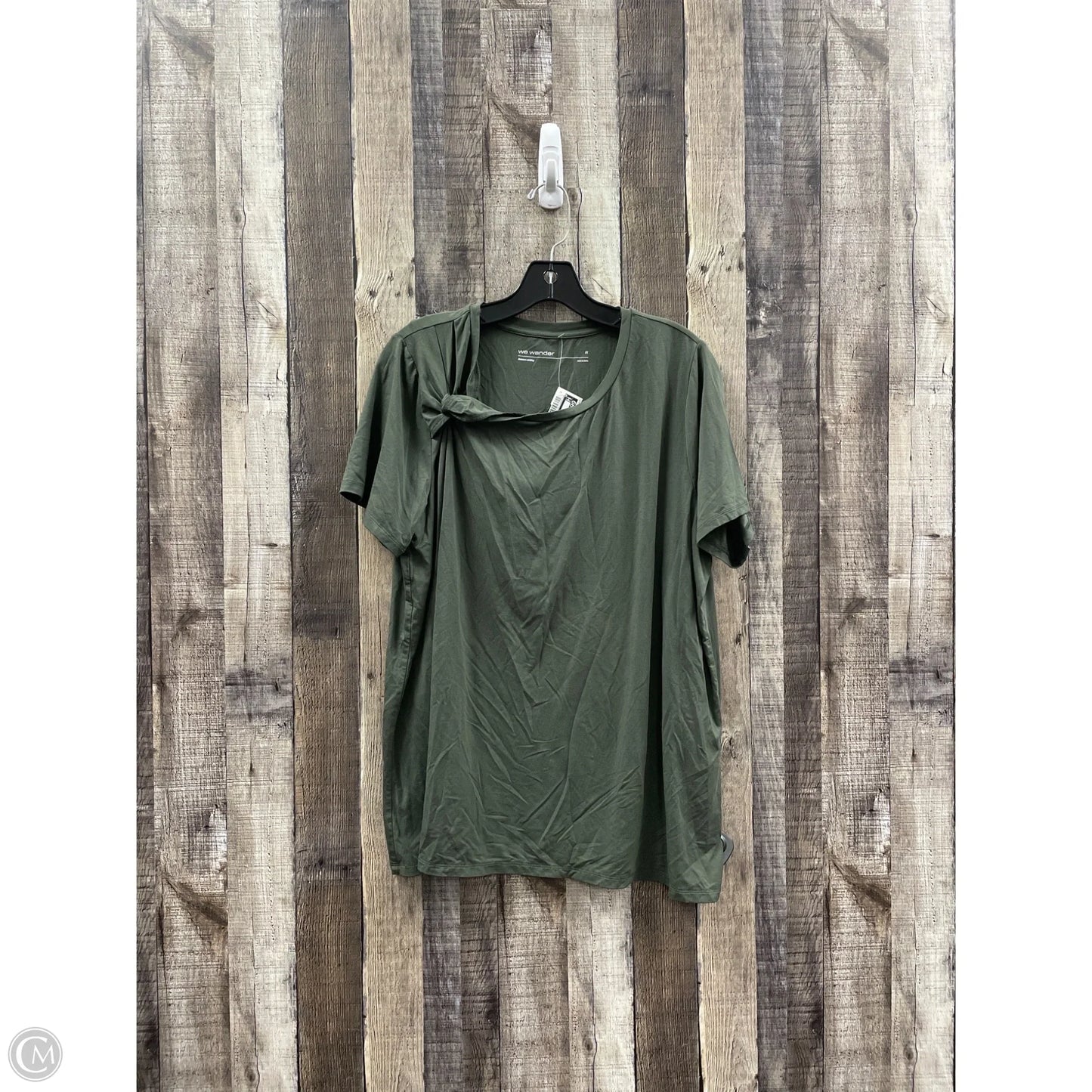 Top Short Sleeve Basic By Clothes Mentor In Green, Size: 1x