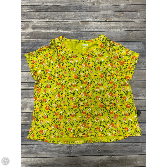 Top Short Sleeve By Duluth Trading In Yellow, Size: 3x