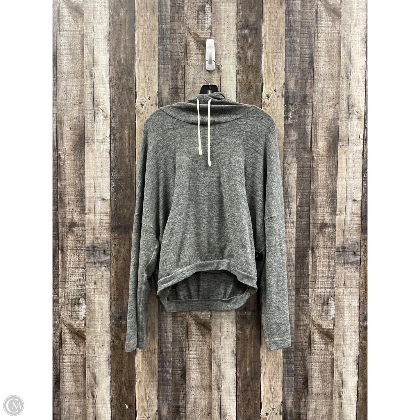 Sweatshirt Hoodie By Prana In Grey, Size: L