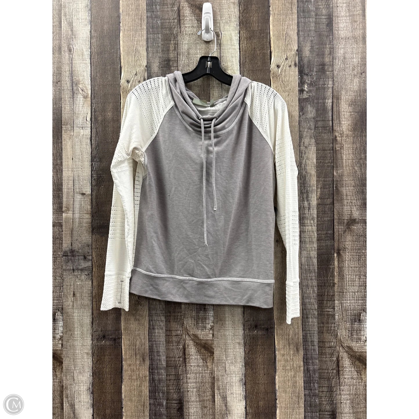 Sweatshirt Hoodie By Athletica In Grey, Size: S