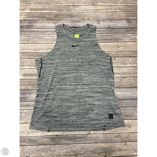 Athletic Tank Top By Nike In Grey, Size: 2x