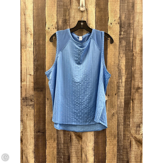 Athletic Tank Top By Cme In Blue, Size: 1x