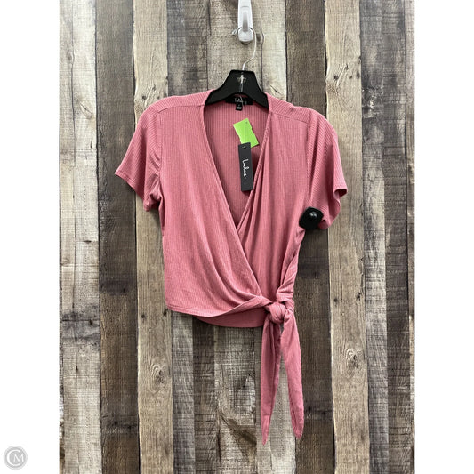 Top Short Sleeve By Lulus In Pink, Size: L