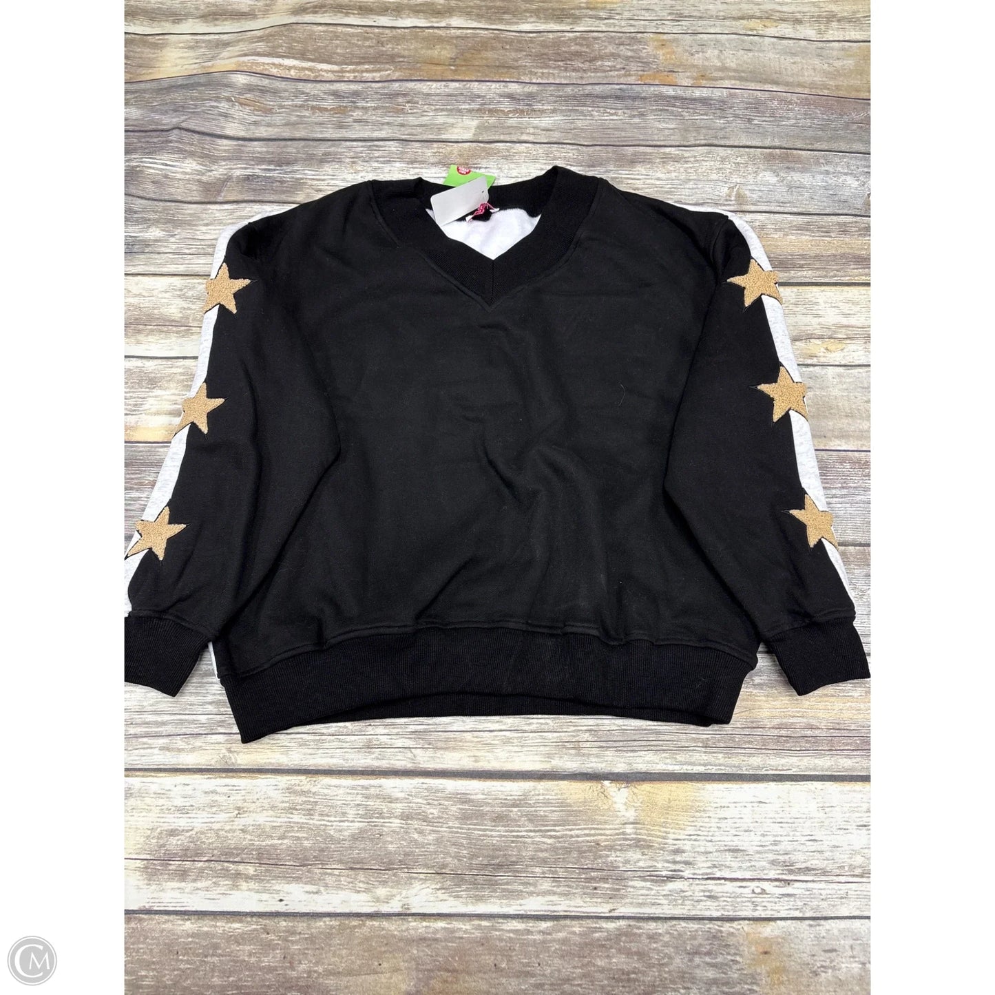 Sweatshirt Collar By Cme In Black, Size: S