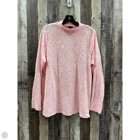 Top Long Sleeve By Torrid In Pink, Size: 1x