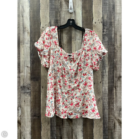 Top Short Sleeve By Torrid In White, Size: 1x