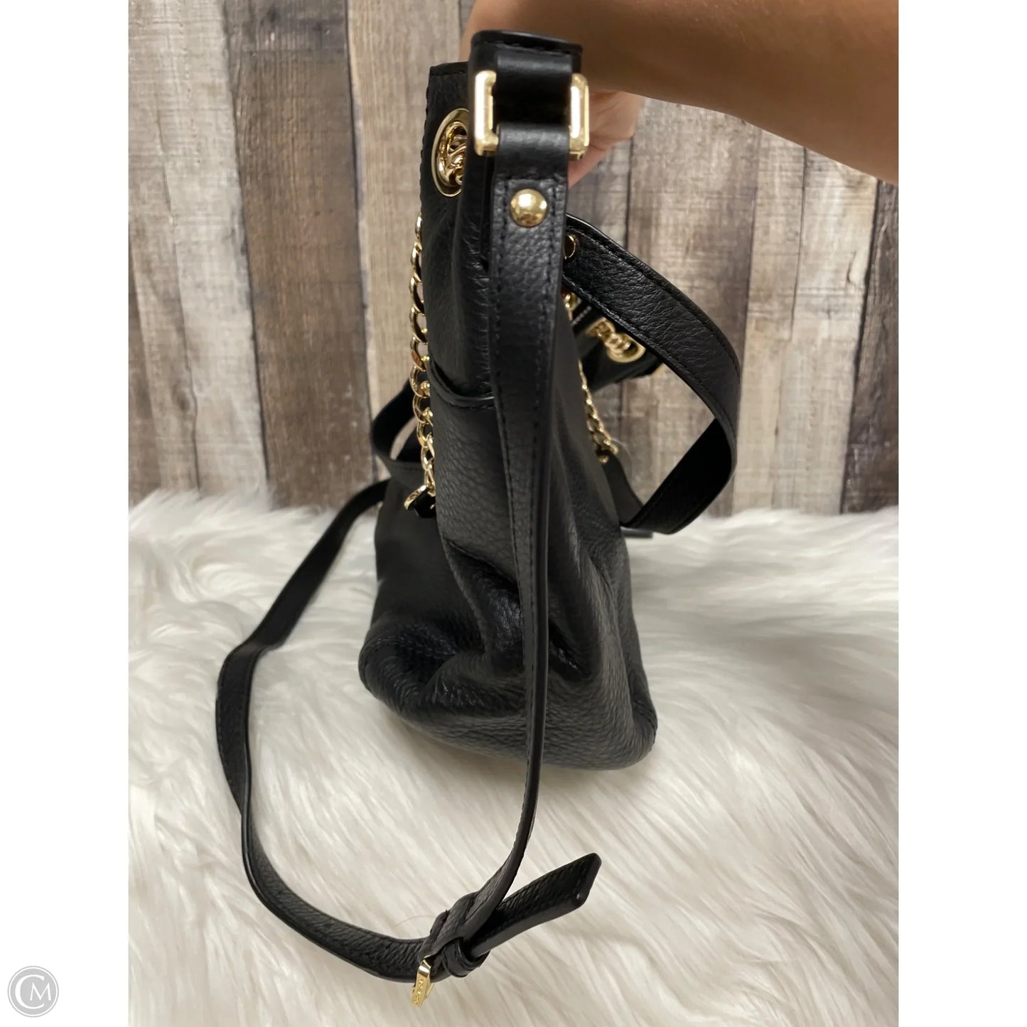 Handbag Leather By Michael By Michael Kors, Size: Medium