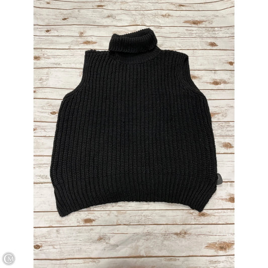 Sweater Short Sleeve By H&m In Black, Size: Xl