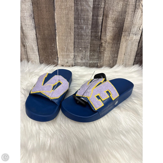 Sandals Designer By Tory Burch In Blue & Purple, Size: 8