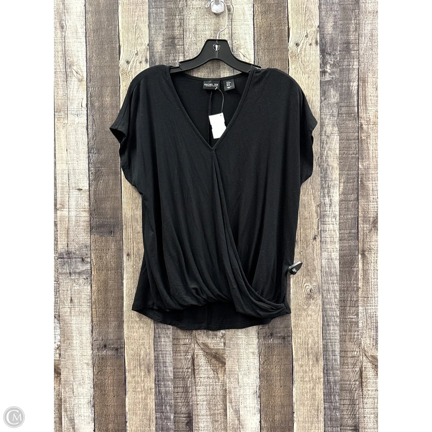 Top Short Sleeve By Rachel Zoe In Black, Size: M