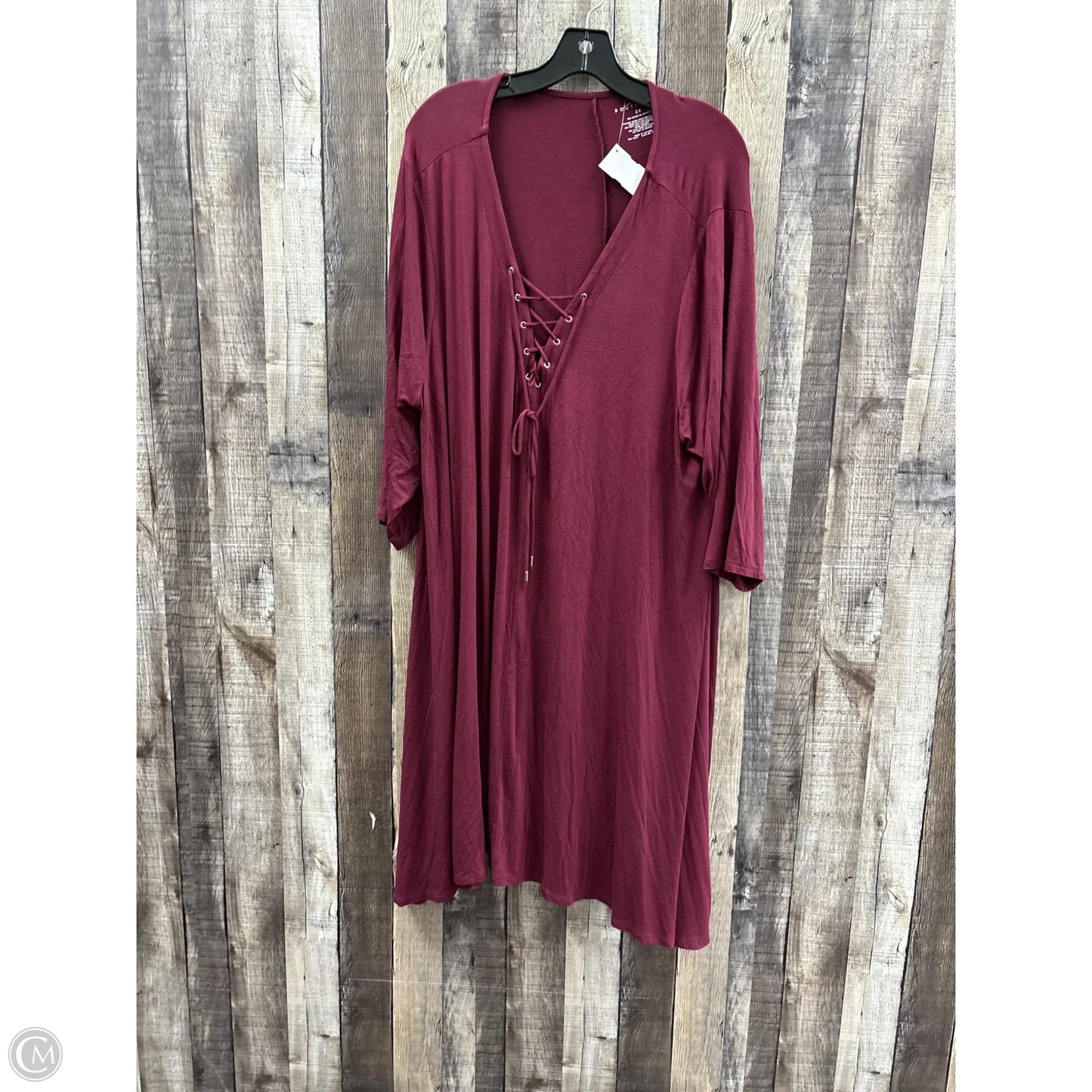 Dress Casual Short By Boutique + In Purple, Size: 3x