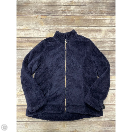 Jacket Fleece By Croft And Barrow In Navy, Size: L