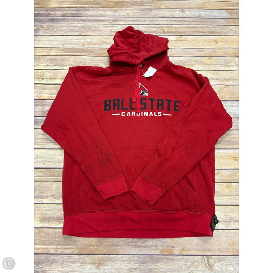 Sweatshirt Hoodie By Russel Athletic In Red, Size: L