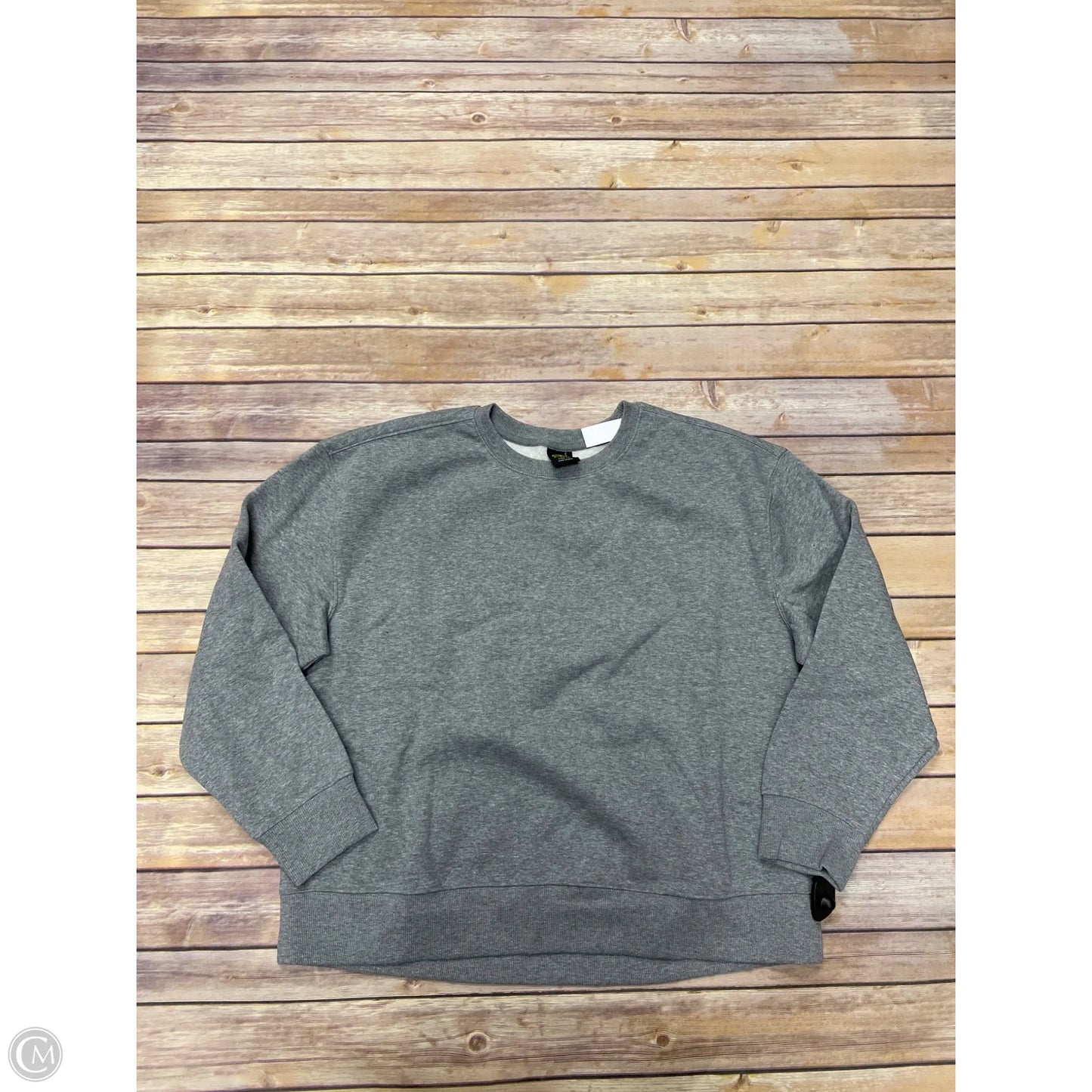 Sweatshirt Crewneck By Athletic Works In Grey, Size: L
