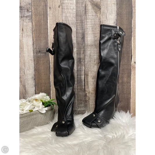 Boots Knee Heels By Fashion Nova In Black, Size: 5.5