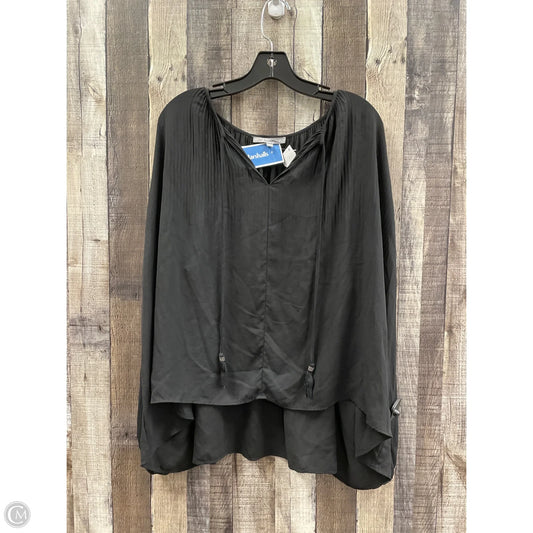 Top Long Sleeve By Daniel Rainn In Black, Size: L