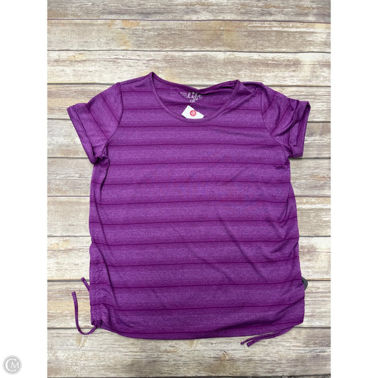 Top Short Sleeve By Made For Life In Purple, Size: Xl