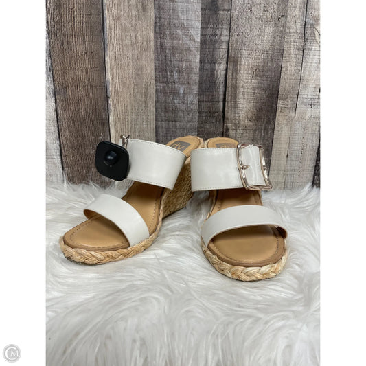 Sandals Heels Wedge By Dolce Vita In Ivory, Size: 9