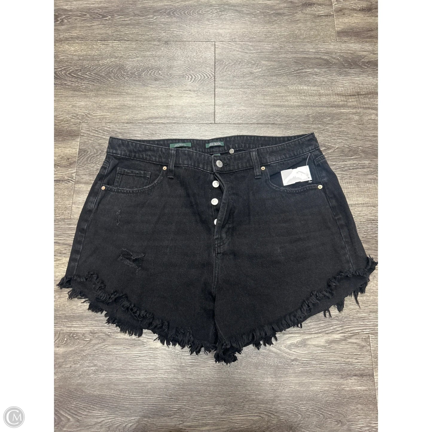 Shorts By Wild Fable In Black Denim, Size: 14