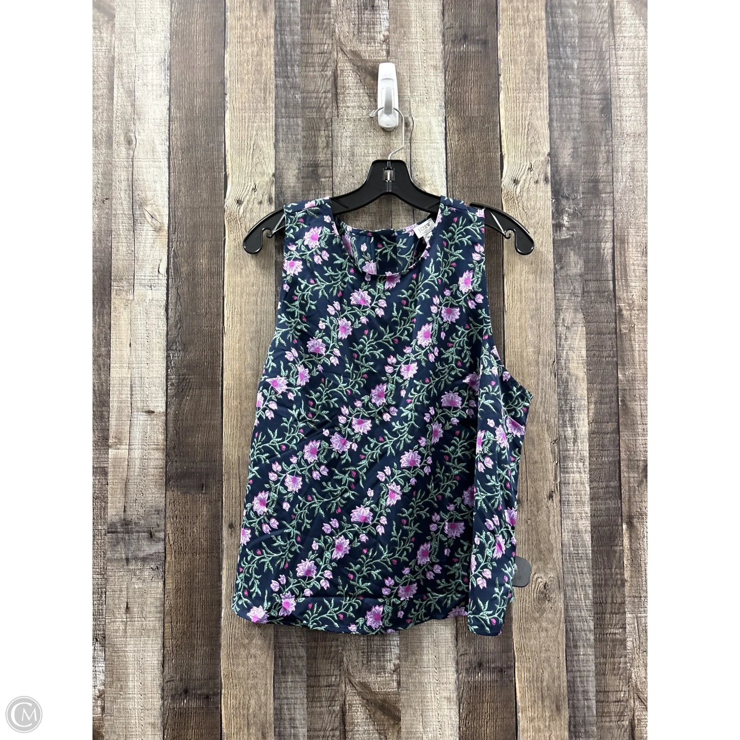 Top Sleeveless By J. Crew In Floral Print, Size: Xl