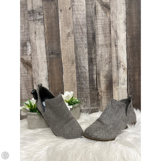 Boots Ankle Heels By Dr Scholls In Grey, Size: 7