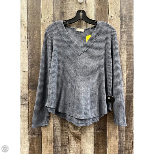 Top Long Sleeve By Altard State In Blue, Size: M