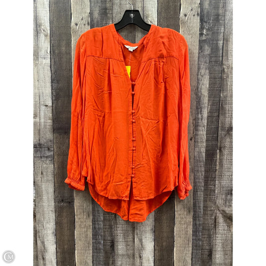 Top Long Sleeve By Lucky Brand In Orange, Size: S