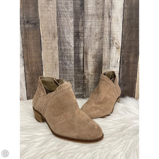 Boots Ankle Heels By Vince Camuto In Taupe, Size: 9
