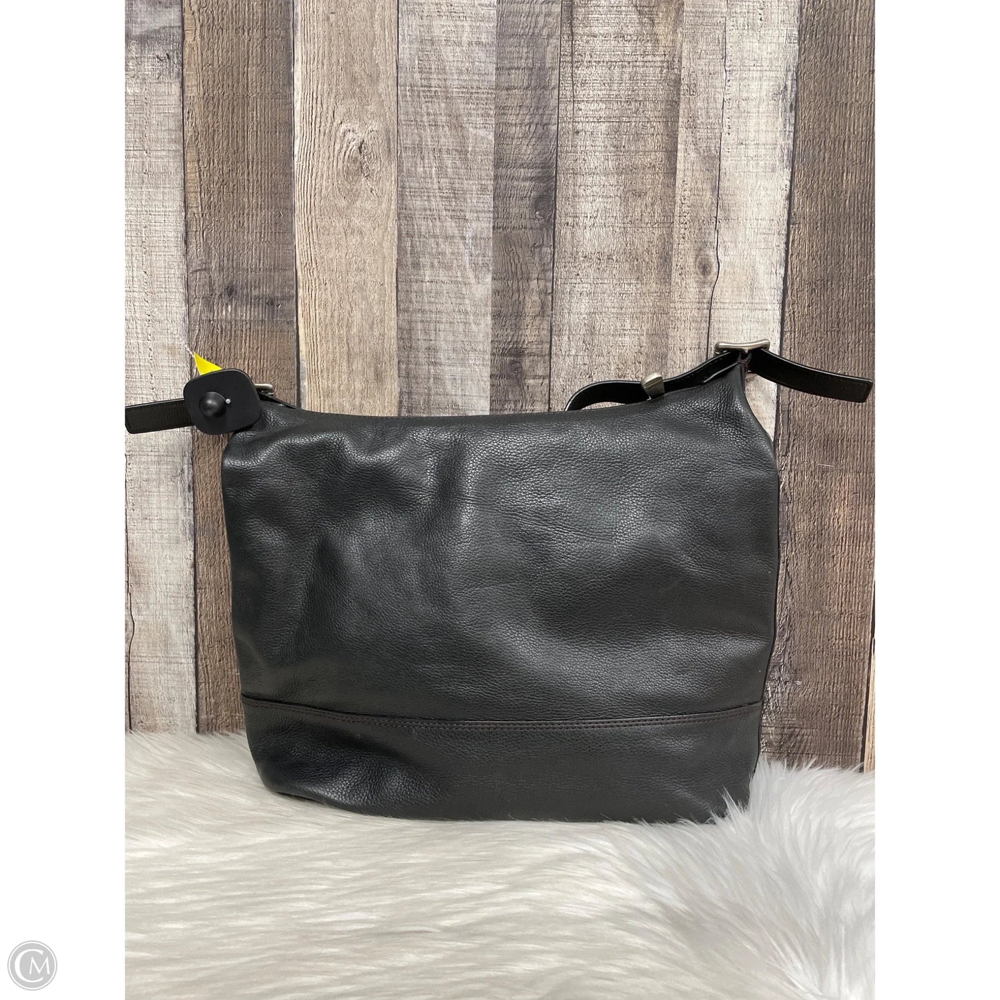 Handbag Leather By Fossil, Size: Large