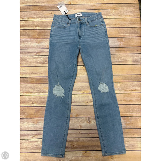 Jeans Straight By Paige In Blue Denim, Size: 6