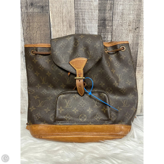 Backpack Luxury Designer By Louis Vuitton, Size: Medium