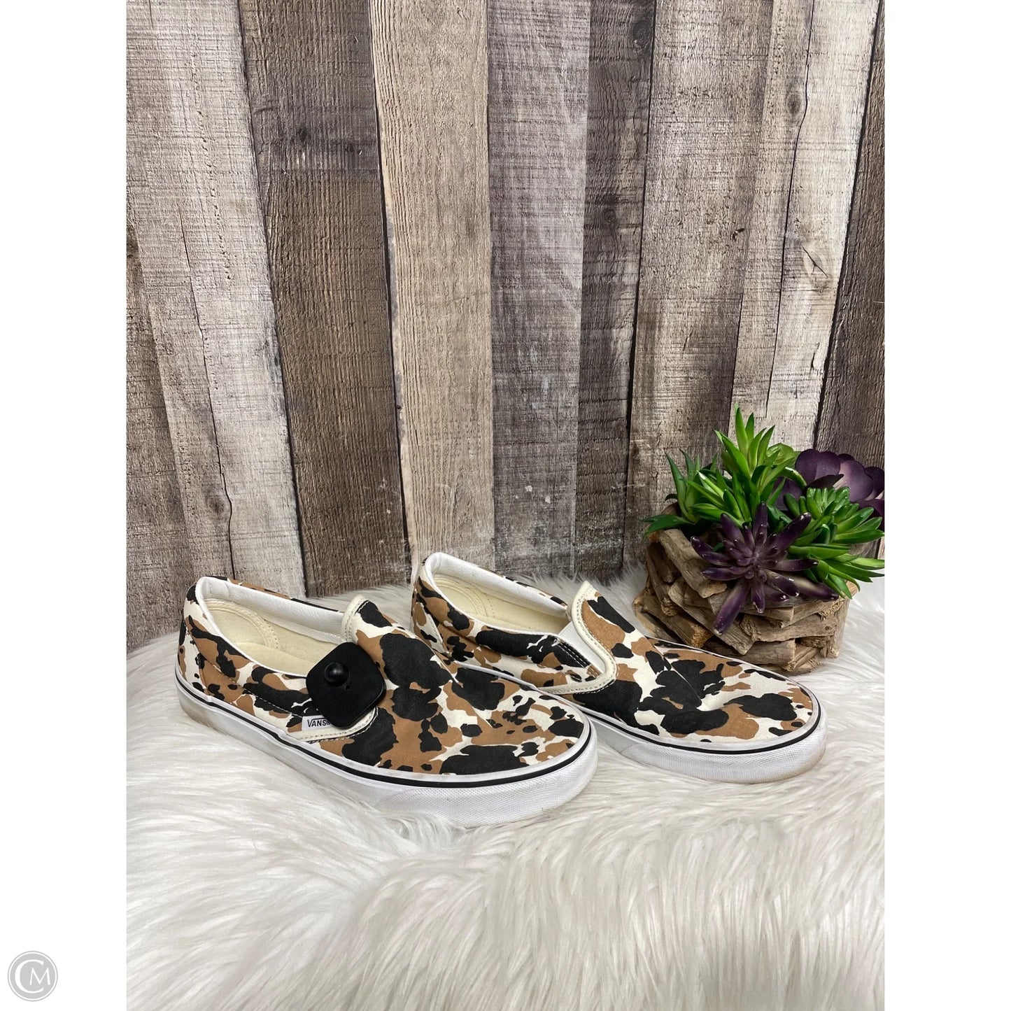 Shoes Athletic By Vans In Animal Print, Size: 11