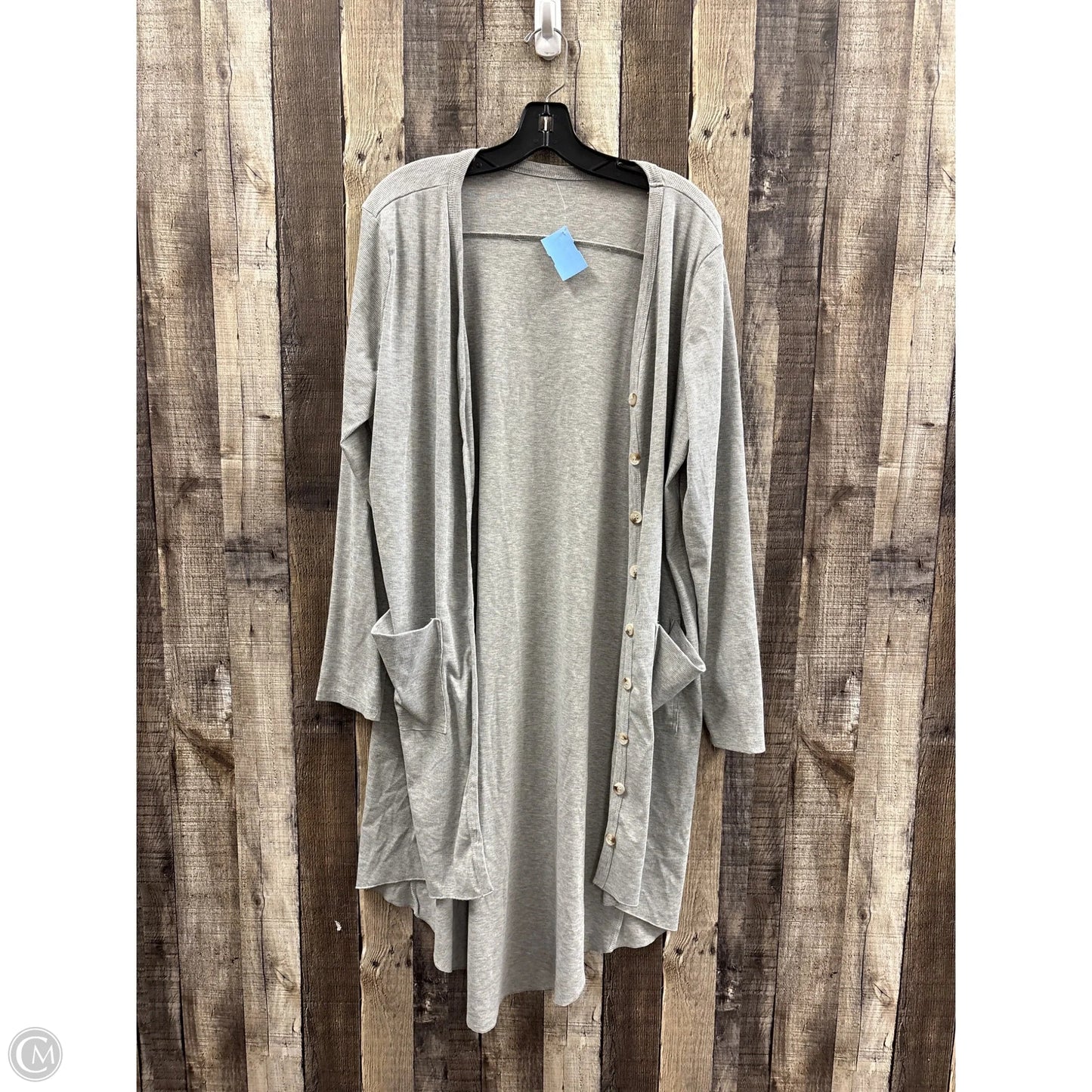 Cardigan By Cmf In Grey, Size: 2x