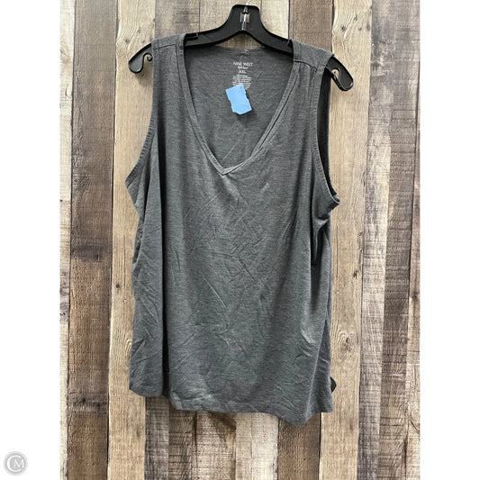 Tank Top By Nine West In Grey, Size: Xxl
