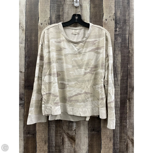 Top Long Sleeve By Altard State In Camouflage Print, Size: L