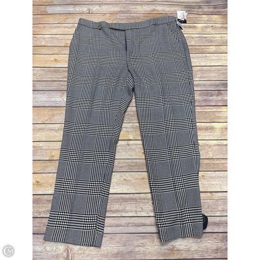 Pants Dress By Ralph Lauren In Checkered Pattern, Size: 16