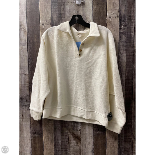 Top Long Sleeve By Madewell In Cream, Size: S