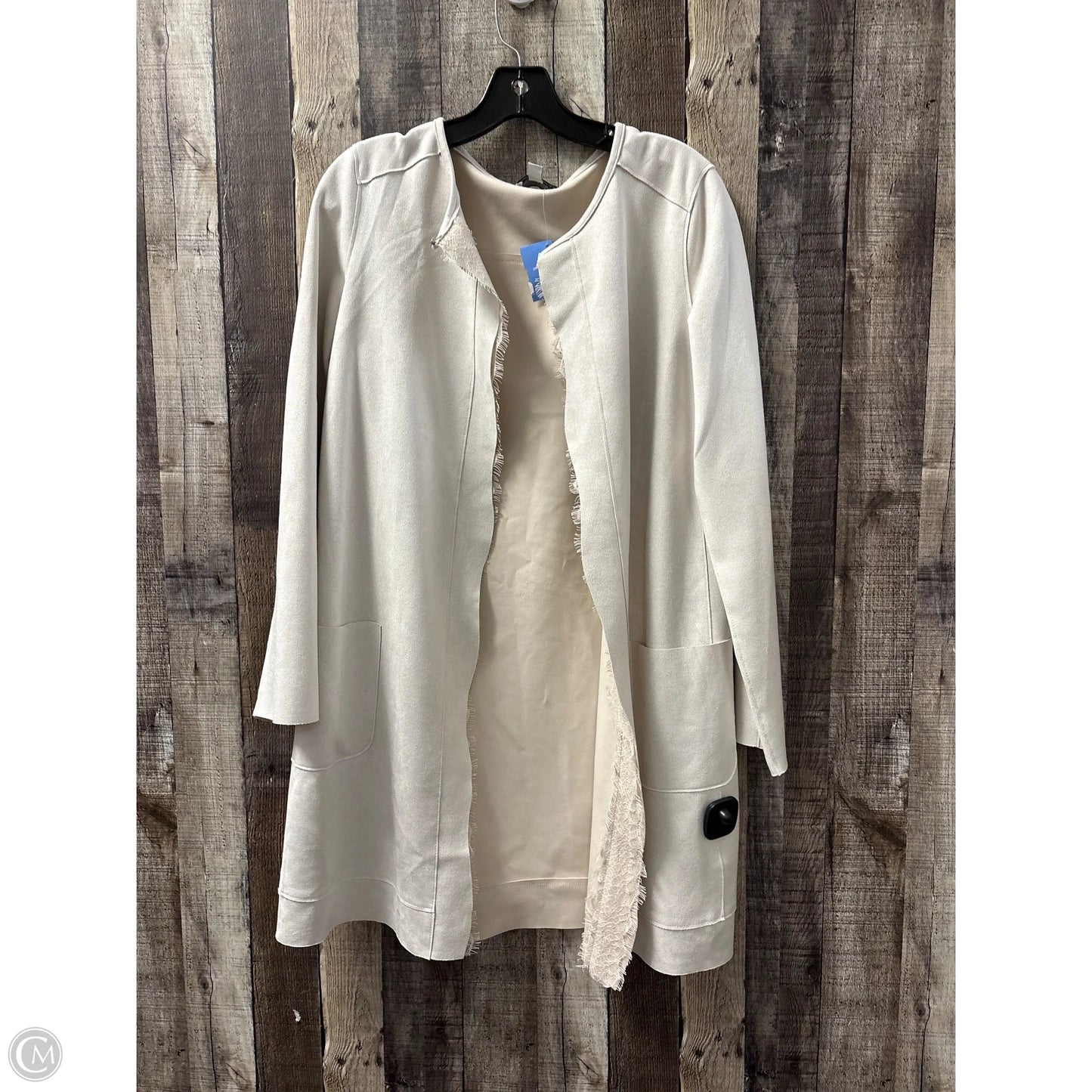 Jacket Other By Carmen By Carmen Marc Valvo In Ivory, Size: M