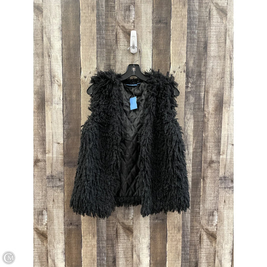 Vest Faux Fur & Sherpa By Simply Vera In Black, Size: S