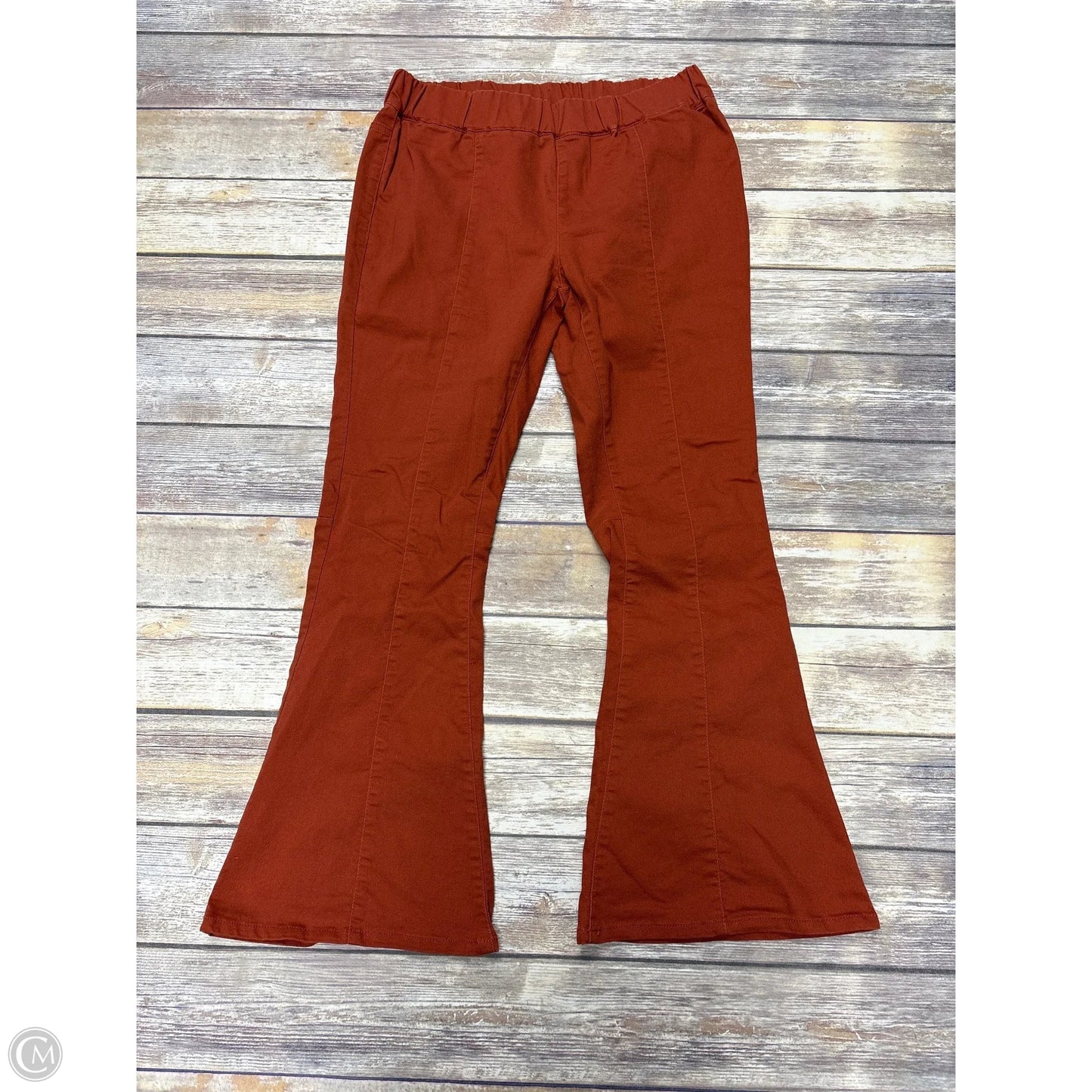 Pants Wide Leg By Cmf In Orange, Size: Xl