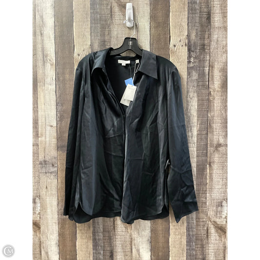 Blouse Long Sleeve By Vince In Black, Size: Xl