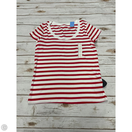Top Short Sleeve By A New Day In Striped Pattern, Size: Xl