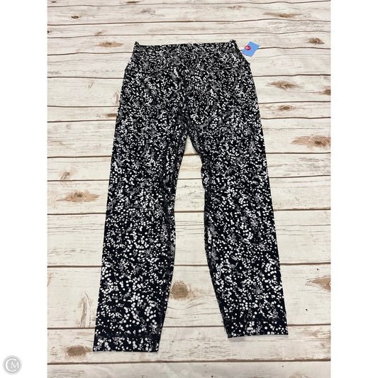 Athletic Leggings By Lululemon In Black & White, Size: 8