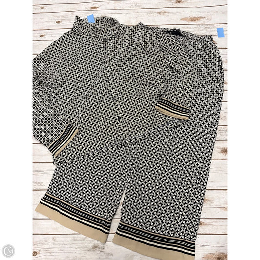 Pants Set 2pc By Abercrombie And Fitch In Black & Cream, Size: L